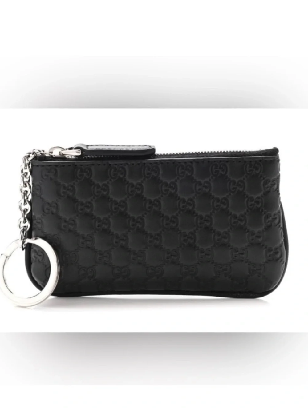 Gucci Leather Key Pouch Wallet with Ring - Picture 2 of 6